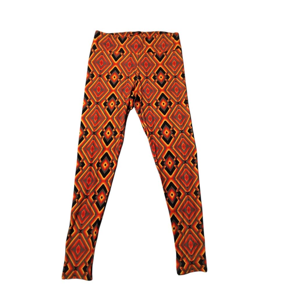 LULAROE Tall And Curvy Leggings Multicolor Aztec Geometric NWOT New TC 00047